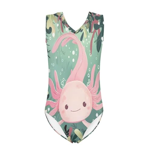 Image of Biyejit Girls Leotards Dance Sport Wear Gymnastics One-Piece Swimwear for Kids 3-14 Years