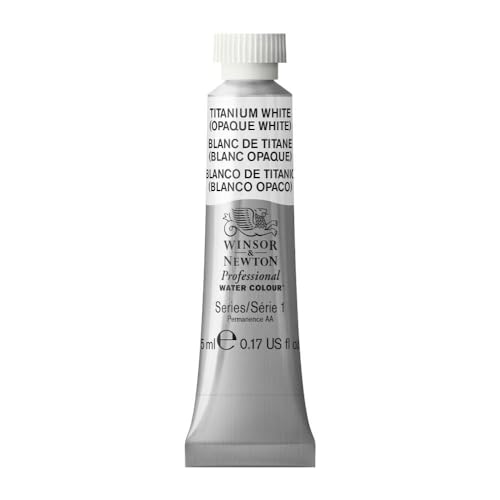 Winsor & Newton Professional Watercolor, 5ml (0.17-oz) Tube, Titanium White