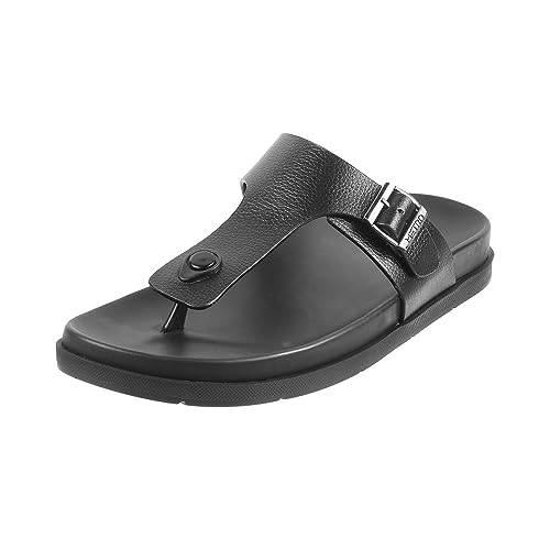 Image of Metro Men Flat Casual /Comfort Synthetic Leather Chappal