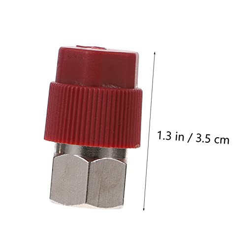 Cabilock - Adaptadores rápidos para aire acondicionado automotriz, 2 piezas, con rosca interna, acoplador para línea de refrigeración miniatura 2