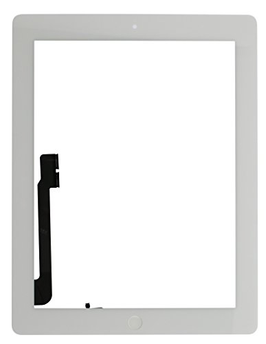 Repair Parts Plus for iPad 3 Screen Replacement Glass Touch Digitizer (3rd Generation A1416 | A1430 | A1403 9.7\") Premium Kit + Home Button - White