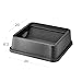 Mix.Home 50 Gallon Black Square Trash Can with lid Restaurant Trash can Commercial Trash can Tall Plastic Trash can Industrial Trash can Square Trash cans for Kitchen Trash can with Swing lid