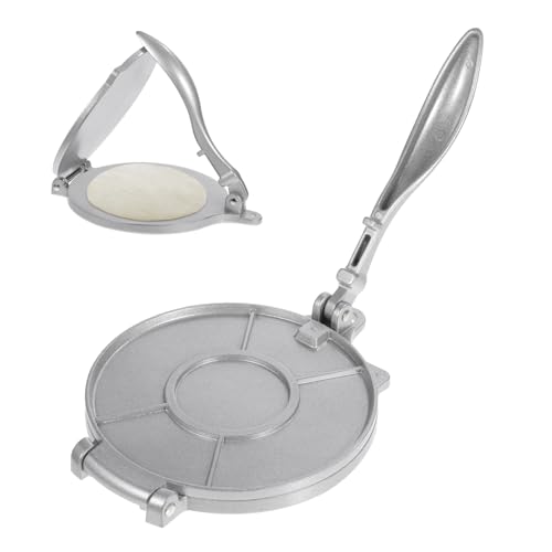 Warmhm Machine à Tortillas 20 Cm En Aluminium Pliable Presse à Tortillas En Acier Inoxydable Outil Cuisine Polyvalent Empanadas Et Raviolis Usage Domestique
