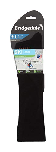 Bridgedale Men's Race Fit Ski Socks, Black/Orange, Large2