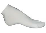Brubaker 5 Paar Damen Sneakersocken - Ohne Gummidruck - Baumwolle Weiß Gr. 39/42