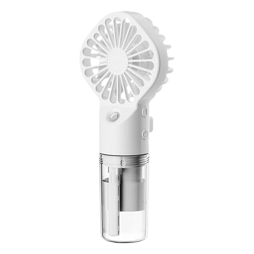 Patifirst Ventilador De Mano Con Pulverizador De Agua, Mini Ventilador De Mano Portátil Usb, USB Ventiladors Recargable Con 4 Velocidades Ajustables Fan Para Al Hogar, Oficina, Viajes, Exterior