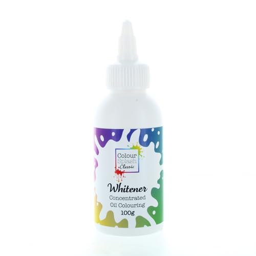 Colour Splash Oil Based Food Whitener | Create Bright White Buttercream Icing And Lighten Food Colours Edible Colour For Baking Colours Buttercream Cake Mix Chocolate - 100ml