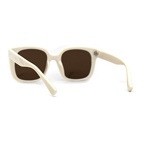 SA106 Womens Large Rectangular Retro Horn Rim Plastic Chic Sunglasses4