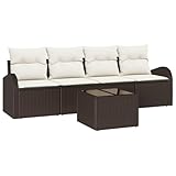 【Points Forts Exceptionnels】 Fabriqué en poly rattan solide, ce canapé supporte les intempéries, parfait pour votre patio ou jardin. Son cadre en acier robuste est accompagné de coussins agréables à entretenir grâce à leurs housses amovibles. La table en verre trempé est pratique pour les boissons et décorations.