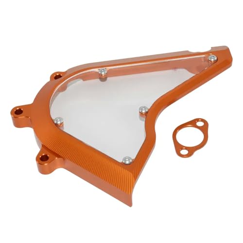 QMStart Racing Linksmotorabdeckung Kettenradkettenschutz kompatibel mit Motorradmodellen 250 390 2014 2022 RC390 2015 2023 390 Adventure 2020 2022(Orange)