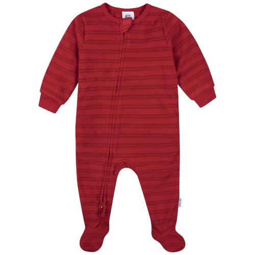 Image of Gerber Baby & Toddler Fleece Footed Holiday Pajamas 2-Pack