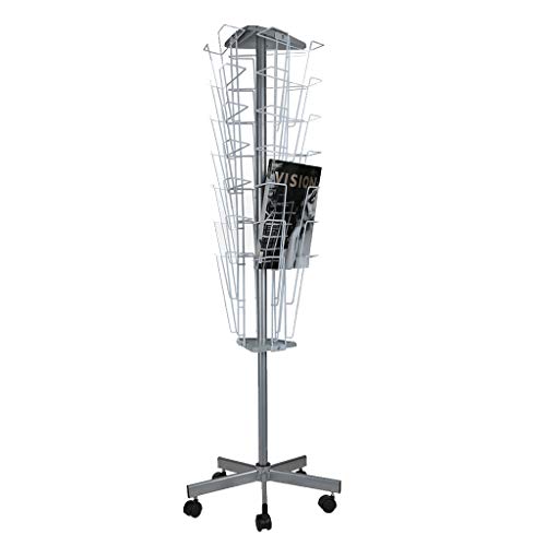 Preisvergleich Produktbild XLXY Datenrahmen Beweglich Drehbarer Boden Datenrahmen Zeitungsständer Mehrschichtiger Zeitschriftenständer Prospektwerbealbum