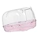 balacoo Hamster Bathroom Hamster Bath Container Dwarf Hamster Bath Gerbil Bed Rat Bathroom Sand Bath Container Hamster Cooling House Hamster Toilet Fully Transparent Plastic Hamster Sand