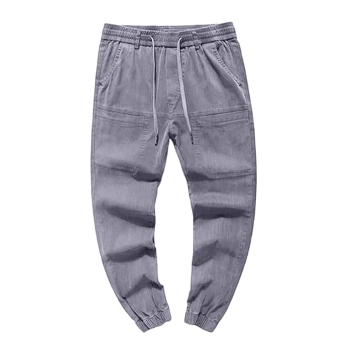 Pantalon cargo de combat noir homme décontracté multi-poches - 3