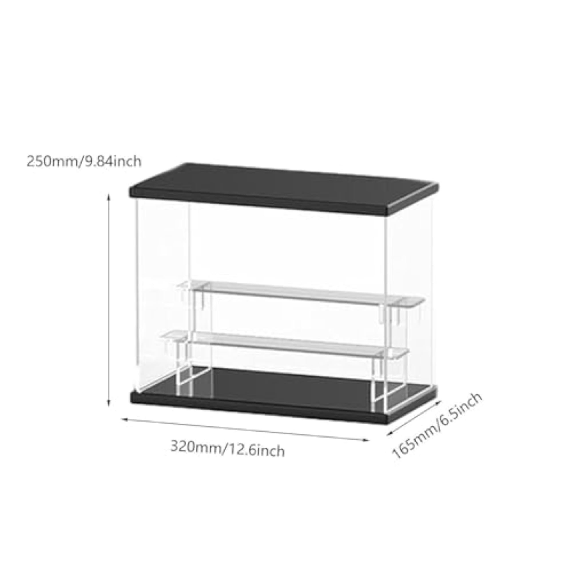 Acrylic Display Case for Miniature Figurines, 3 Layers