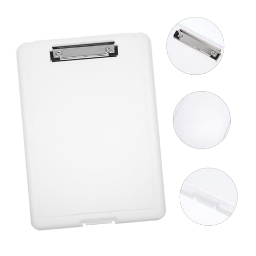 Boîte de rangement compartiment documents étui rabattable plastique bureau - 7