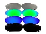  Galaxie Verres de Rechange pour Oakley Jawbone Noir/Bleu/Vert/Grises Polarisées - S, Regular