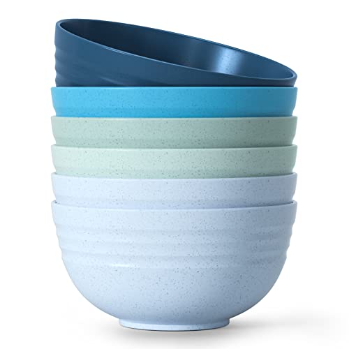 Image of 【6 Pcs】Unbreakable Mixing Bowls Unbreakable Salad Bowls, 68 Ounces Microwave and Dishwasher Safe BPA-Free Serving Bowls for Cereal, Salad, Soup, Ramen,Noodle,Oatmeal,Snack Apply to Kitchen, Freezer
