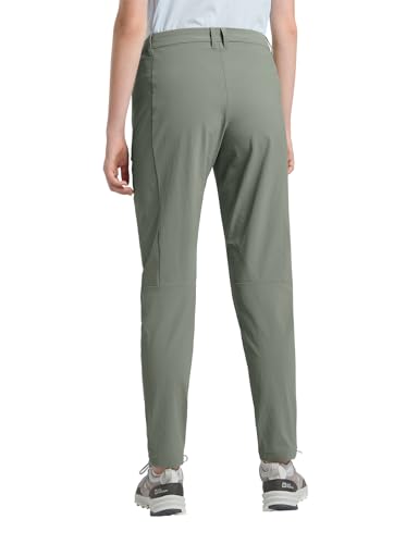 Jack Wolfskin Damen Hikeout Pants Wanderhose, Slate Green, 38 EU