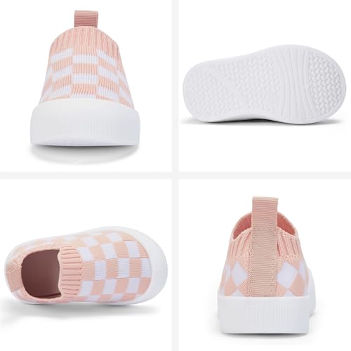 Image of BACSAC Baby Toddler Unisex Infant Shoes Boys Girls Beige Mesh Breathable Non-Slip Soles 6-36 Months