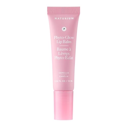 Naturium Phyto-Glow Lip Balm Hydrating Lip Care with a Glossy Finish 0.34 oz Camellia
