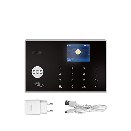 Sistema de alarma de seguridad DIY G30 Tuya WiFi GSM sistema de alarma de seguridad for el hogar 433MHz Kit de alarma antirrobo inalámbrico funciona con Control de aplicación remota ( Color : YK-002-G