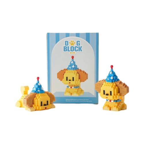 shenhailan Dog Micro Mini Building Blocks Animal Dog Building Blocks for Adults Beginners Party Favors Gift 380 Pcs (Golden Retriever)