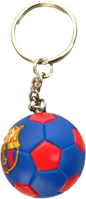 Generico Portachiavi barcellona palla calcio gadget tifoso accessorio zaino idea regalo bambino uomo donna