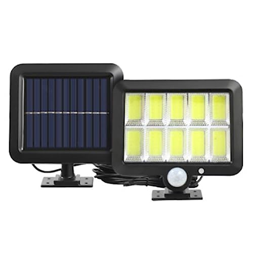 tinysiry Luces de pared solares de carga automática Lámparas de pared solares Febelle, ángulo de detección amplio Luz de pared solar para exteriores Lámpara con sensor de movimiento para patio P