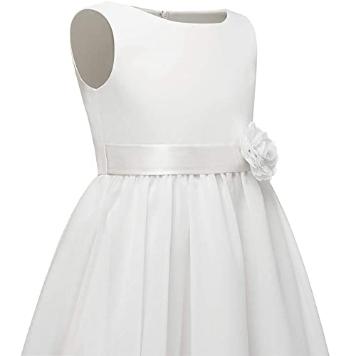 Chiffon Summer Flower Girl Dress Ruffled Junior Bridesmaid Wedding Party Dress2