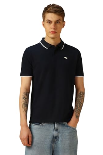 Image of Dennis Lingo Men's Poly Cotton Loose Fit Solid Half Sleeve Polo T-Shirt