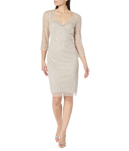 Image of Adrianna Papell Beaded Short Dress