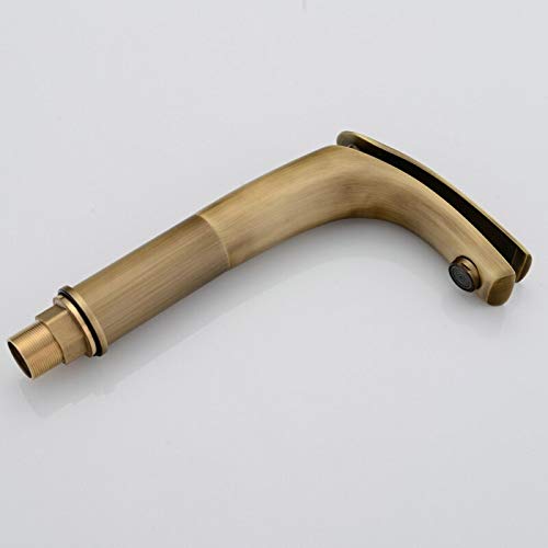 Grifo de lavabo de latón rústico estilo bambú B-1534 para baño sofisticado 4
