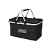 HXcomet Panier à provisions pliable avec fonction de refroidissement, panier isotherme pliable avec couvercle, panier isotherme, sac de courses avec fermeture éclair