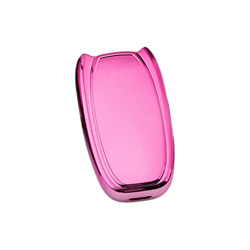 BROVACS Soft TPU Case Shell Cover Protector Holder Compatible with AUDI A4 A5 A6 A7 A8 Q5 S5 S6 S7 Smart Remote Key Fob 3 Button SV9850 Pink - Image 3