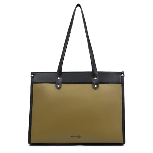 Image of K London Vegan Leather Handbag For Women-Girls | Satchel Bag for Womens | Fit Upto 15 Inch Laptop | Shoulder Bag | Ladies Purse | Tote Bag With Top Double Handle Handbag For Women
