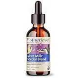 Motherlove More Milk Special Blend (2 Ounce Tincture) Herbal Lactation Supplement w/Goat’s Rue to Build Breast Tissue & Support Breast Milk Supply—USDA Certified Organic, Vegan, Kosher, Soy-Free