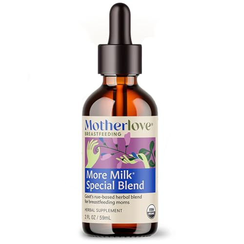Image of Motherlove More Milk Special Blend (2 Ounce Tincture) Herbal Lactation Supplement w/Goat’s Rue to Build Breast Tissue & Support Breast Milk Supply—USDA Certified Organic, Vegan, Kosher, Soy-Free