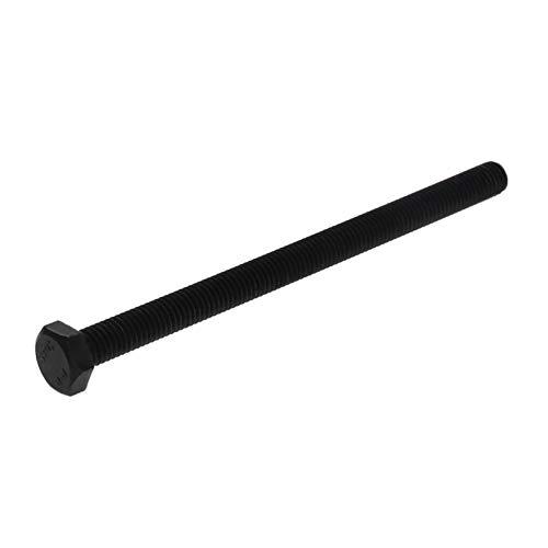 Image of Carbon Steel Hex Screw Bolts Hex Drive Fastener Rustproof Fully Threaded Metric Cap Bolts Black M8x120mm 5Pcs