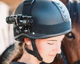 TECHALOGIC DC-1. Dual Lens Helmet Camera - The Worlds First Twin Motorcycle Cycle Camera & Horse Riding Camera - Connects to Most Cycle, Riding & Motorbike Helmets