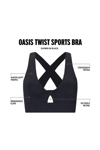 Fabletics Women's Oasis Twist Sports Bra, Workout, Yoga, Athletic, Fitness4
