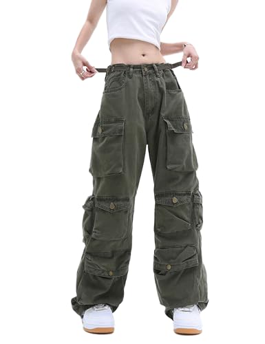 Y2k Jeans Baggy Cargo Pants Fairy Grunge Clothes Straight Leg Boyfriend Jeans for Women Trendy Harajuku Emo Alt Pants
