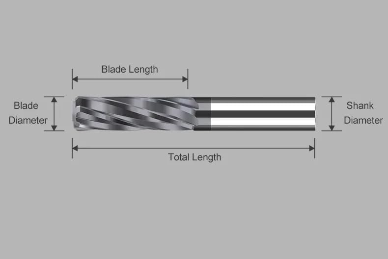 High Precision CNC Chucking Reamer - 7.1~79mm Diameter, 6 Flutes, Tungsten Steel Carbide Spiral Reamer for Metal Cutting(7.6X35X70mm)