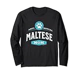Photo Gallery funny anti-social maltese mom top for women maglia a manica Photo Gallery funny anti-social maltese mom top for women maglia a manica
