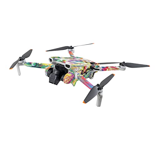 Image of MightySkins Carbon Fiber Skin Compatible with DJI Mini 3 - Wet Paint | Protective, Durable Textured Carbon Fiber Finish | Easy to Apply | Made in The USA