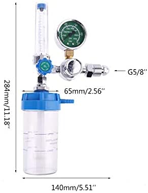 TREND-ASPIRE Nursing Homes, And Home Care Patients Glass Oxygen Flow Meter with Regulator and Polycarbonate Humidifier Bottle for Adults - Precise Oxygen Flow TREND-ASPIRE Nursing Homes, And Home Care Patients Glass Oxygen Flow Meter with Regulator and Polycarbonate Humidifier Bottle for Adults - Precise Oxygen Flow
