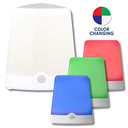Image of Westek, LS3101, LED Monolith Accent Light, Battery Powered, Color Changing, Motion Activated, (1-Pack), White