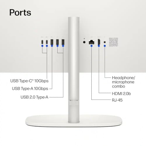 Image of HP OmniStudio 24 inch Full HD All-in-One Desktop Computer, 16GB DDR5 RAM, 128GB UFS Storage, Intel Quad-Core CPU, WiFi 6, Bluetooth 5.4, Keyboard & Mouse, Windows 11