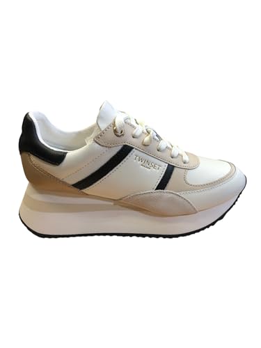 Twin set Milano Zapatillas Mujer 242TCP026 Crema n 40, crema, 38