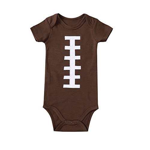 Image of Chichoo Newborn Baby Football Baseball Soccer Sport Themed Jersey Outfit Infant Bodysuit Interlock 195 Gsm 0-24 Months